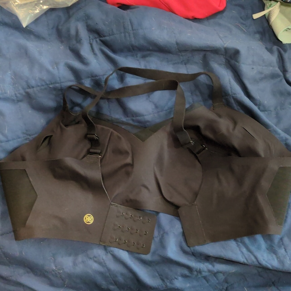HoneyLove Bra, Size Large 38B/C Black With Mesh Detail, Excellent Condition - Picture 3 of 3